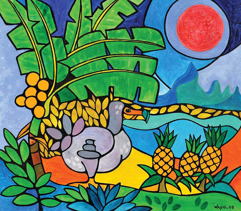 Le dodo au soleil rose